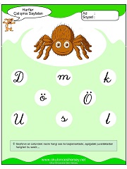 Ö Sesi Çalışma Sayfaları